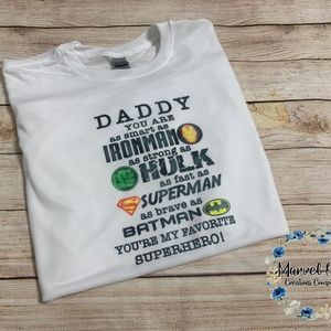 Super Heroes Father's Day Shirt